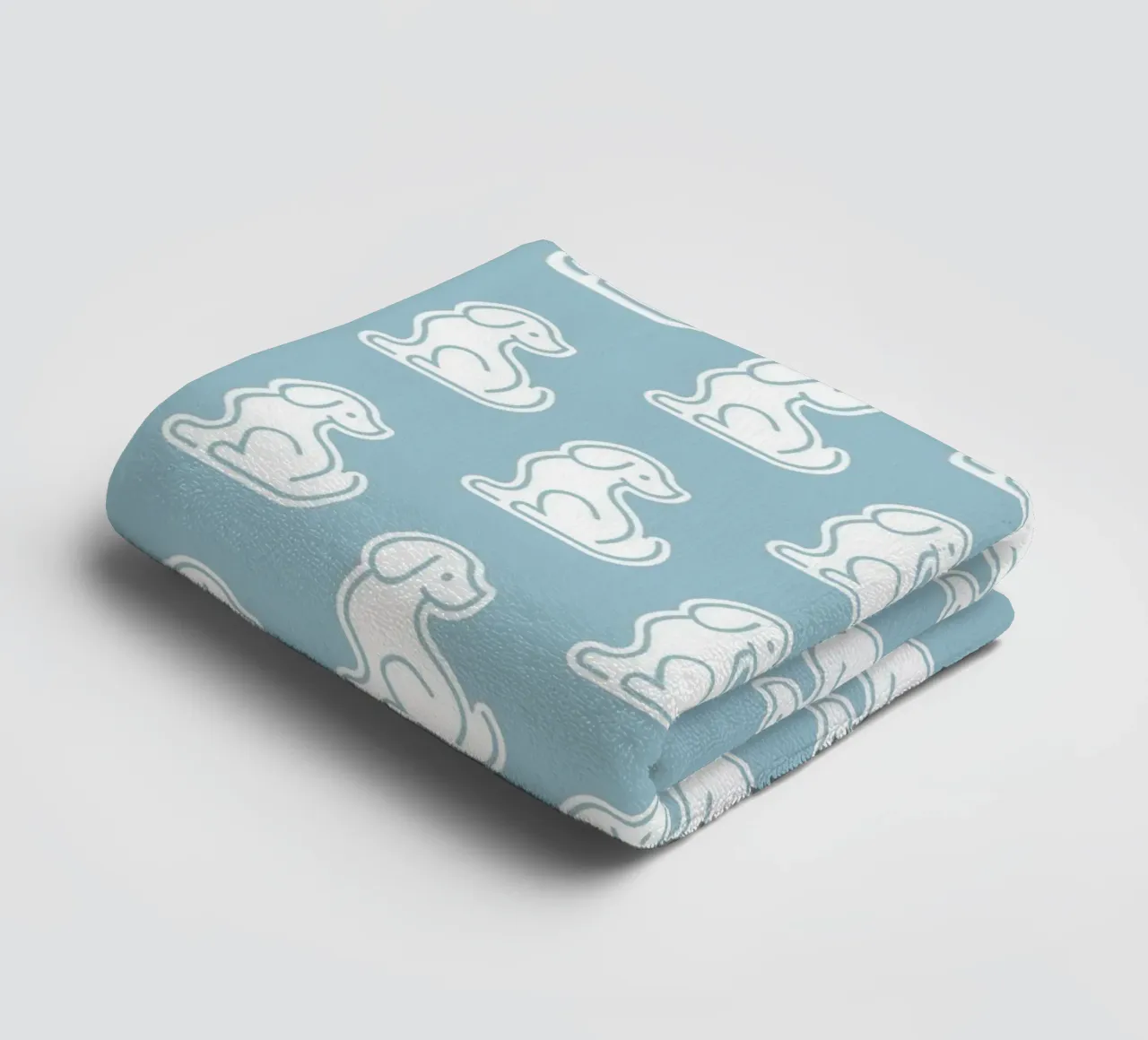 Dog Blue Pattern #1 asciugamano da bagno da kathrinmay
