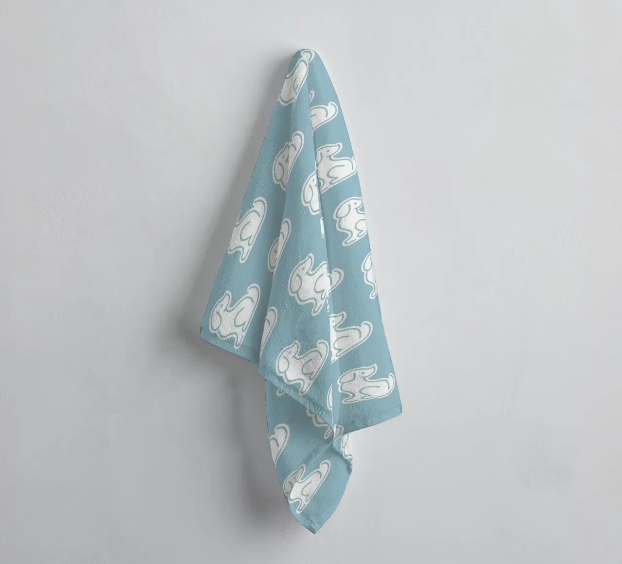 Dog Blue Pattern #1 asciugamano da bagno da kathrinmay