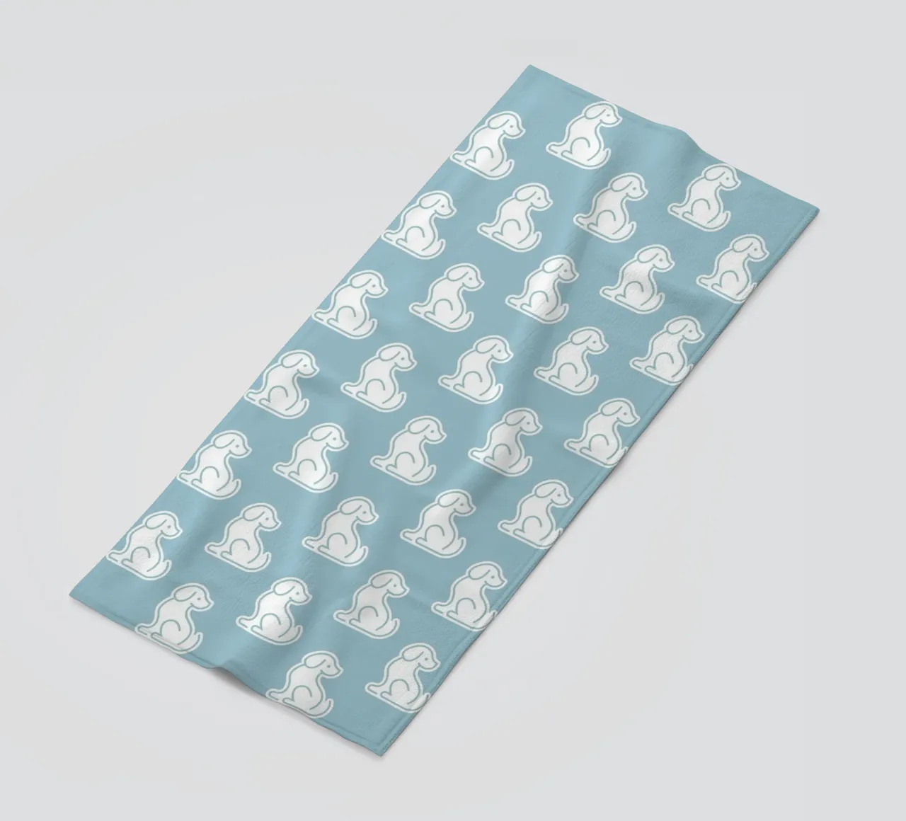 Dog Blue Pattern #1 telo mare da kathrinmay