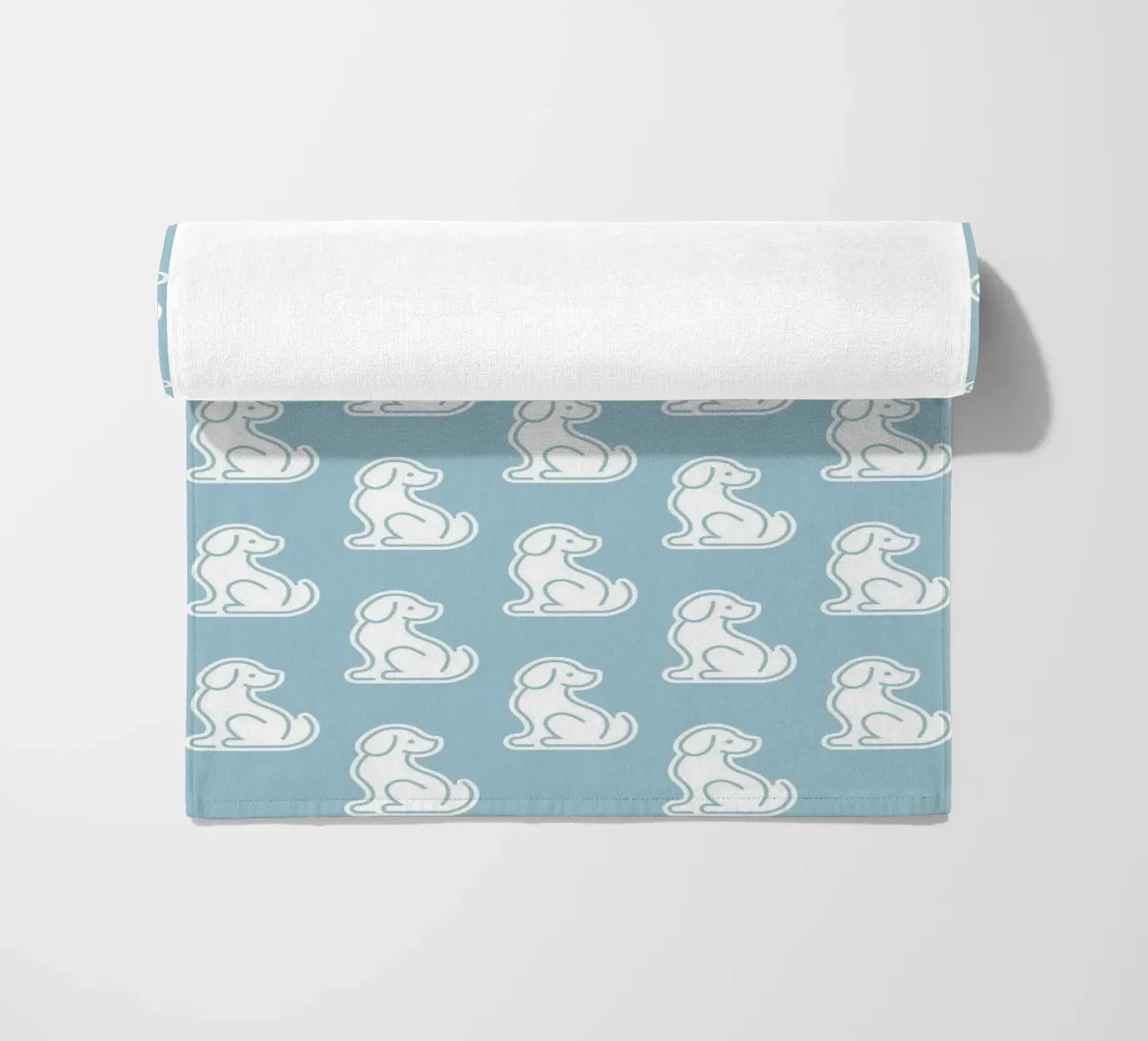 Dog Blue Pattern #1 telo mare da kathrinmay