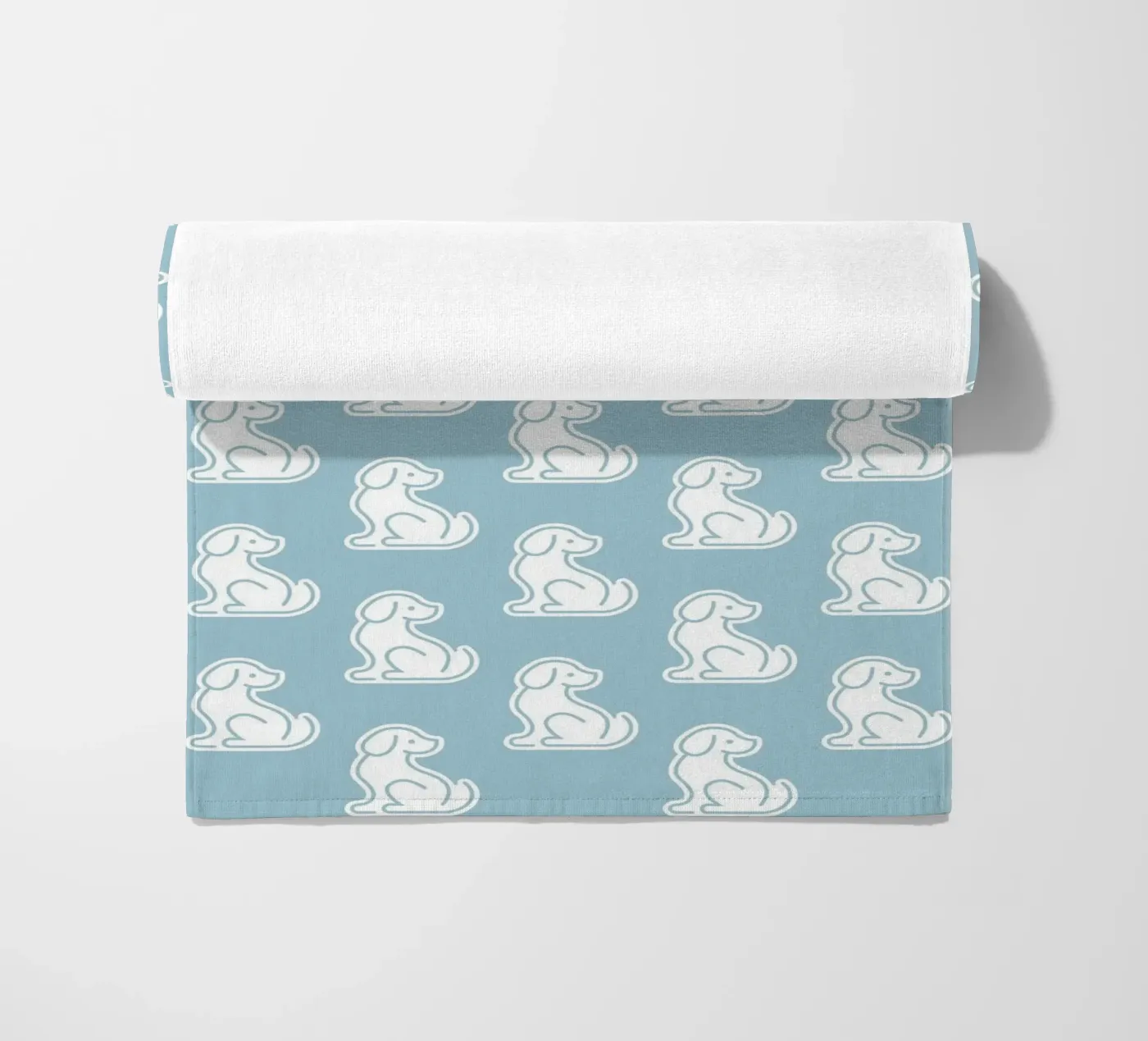 Dog Blue Pattern #1 telo mare da kathrinmay