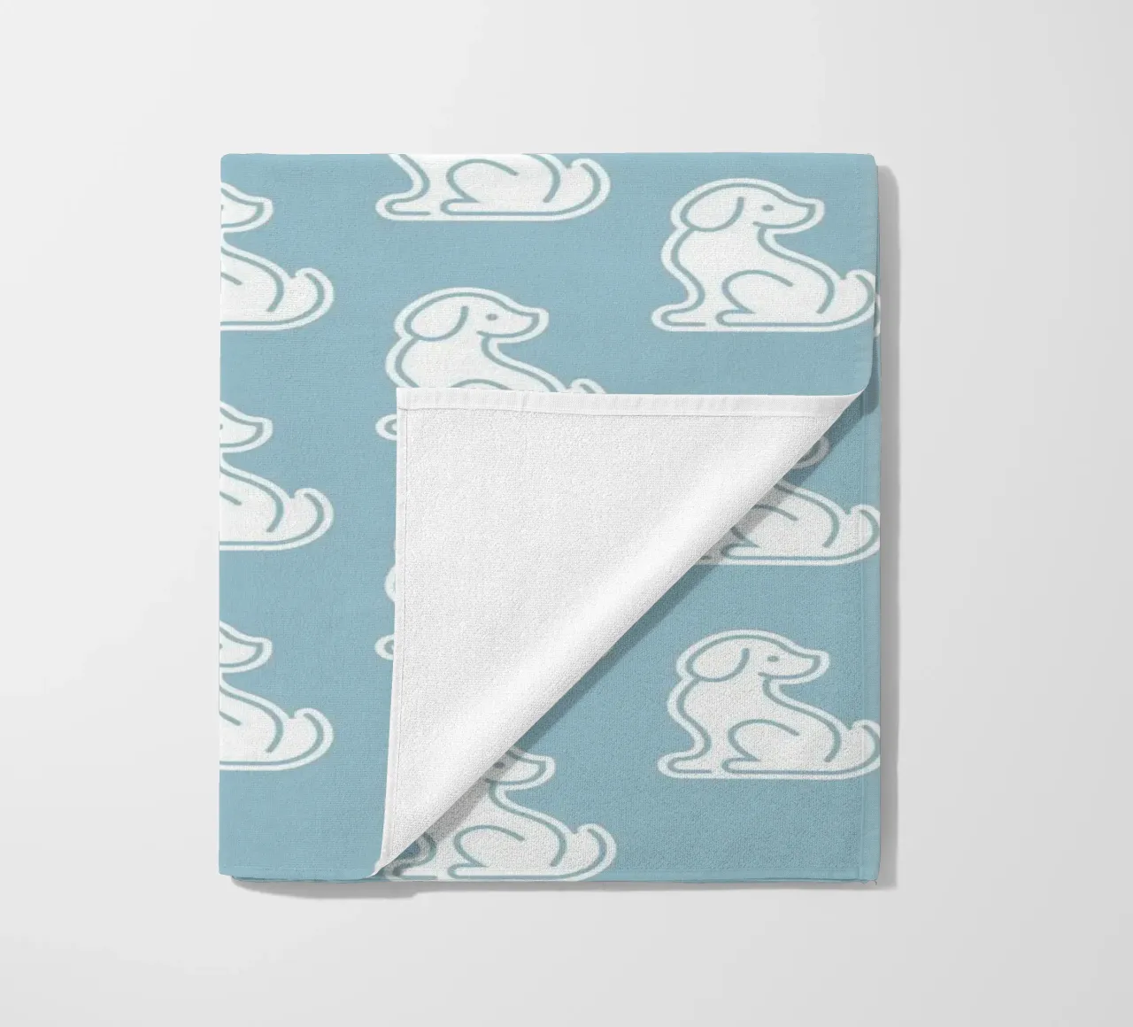 Dog Blue Pattern #1 telo mare da kathrinmay