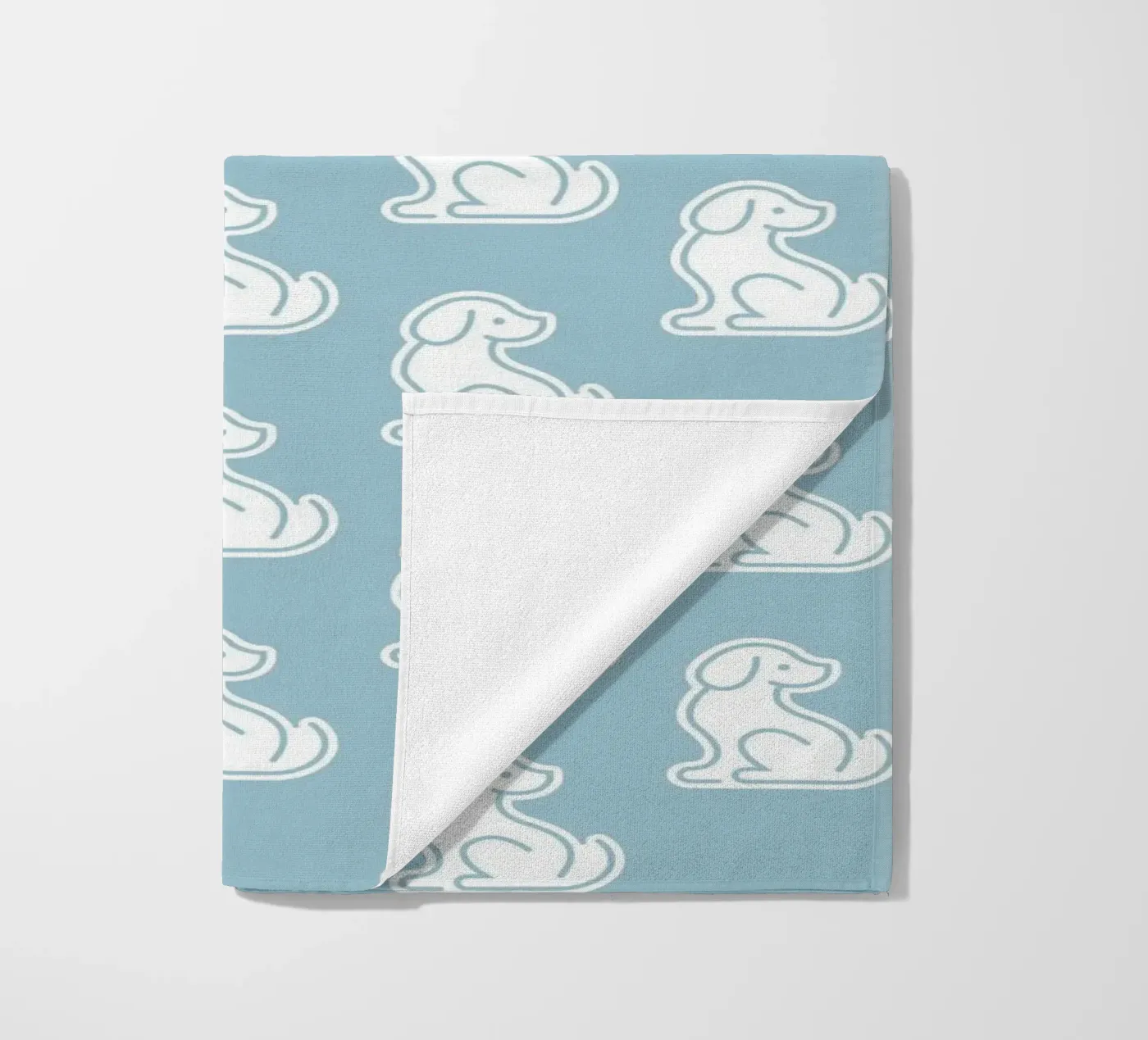 Dog Blue Pattern #1 telo mare da kathrinmay
