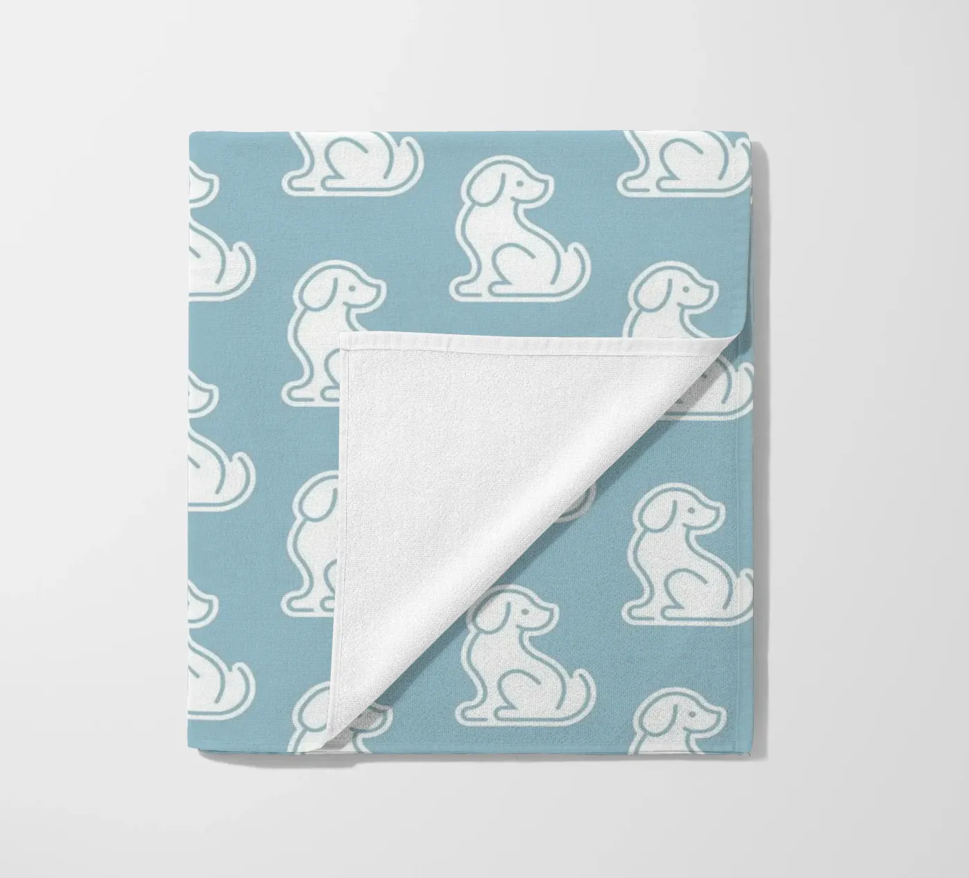 Dog Blue Pattern #1 telo mare da kathrinmay
