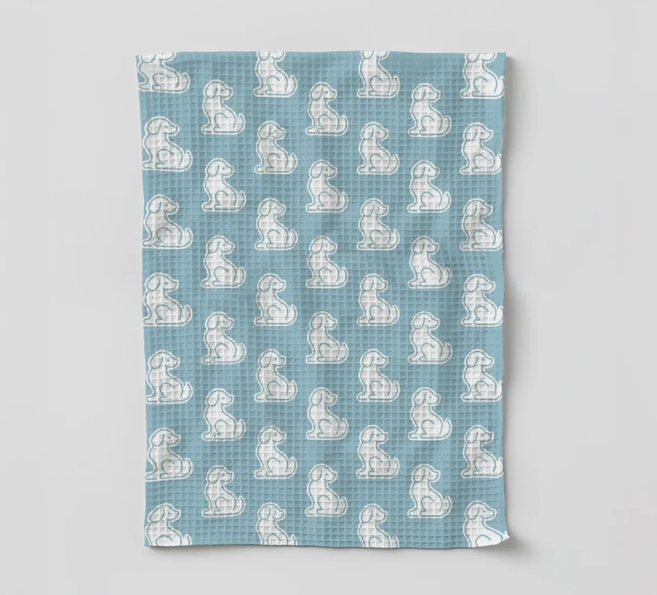 Dog Blue Pattern #1 canovaccio da cucina da kathrinmay