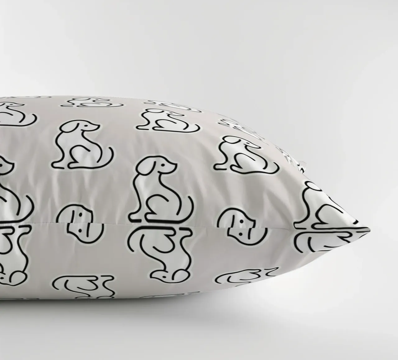Dog Grey Pattern #1 cuscino da kathrinmay