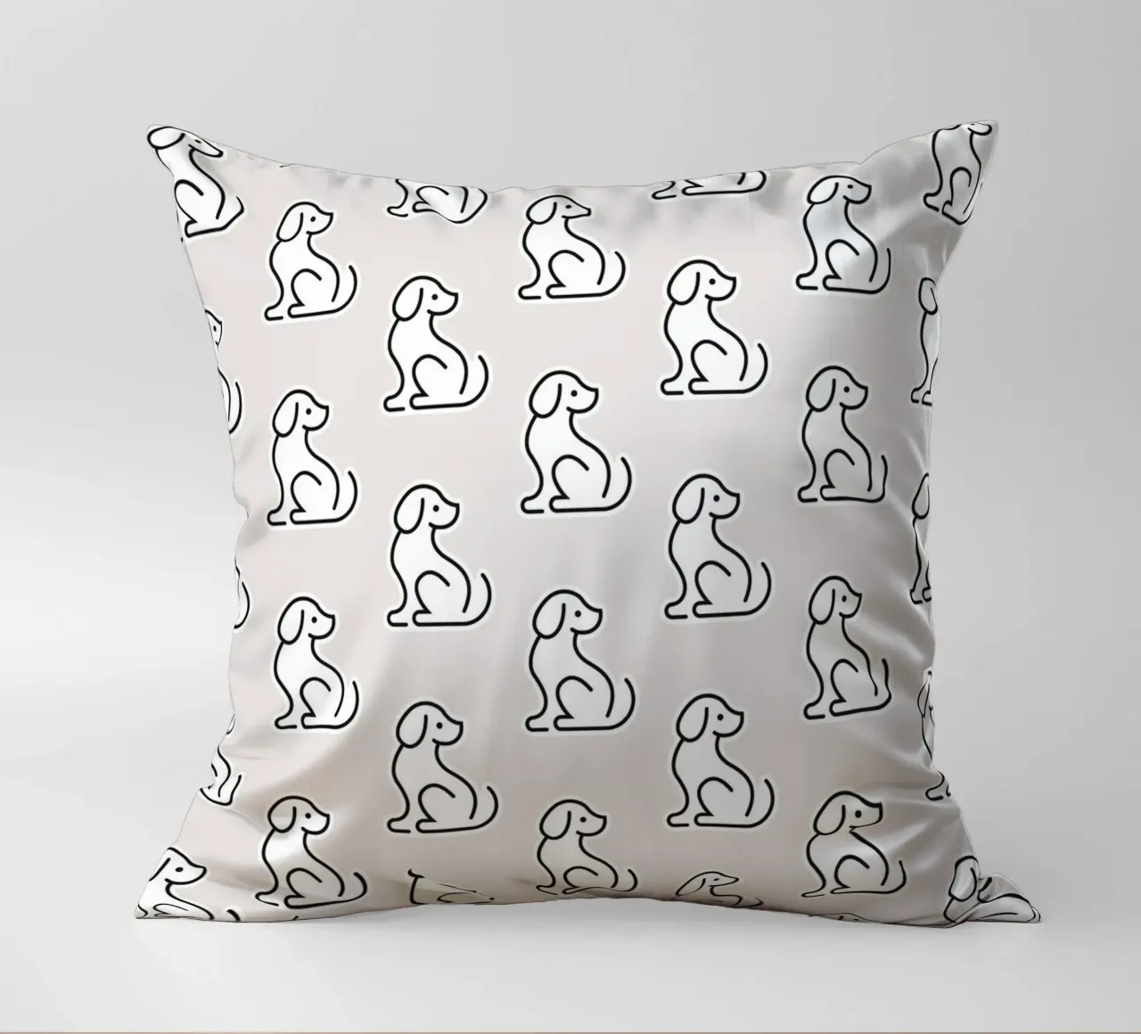 Dog Grey Pattern #1 cuscino da kathrinmay
