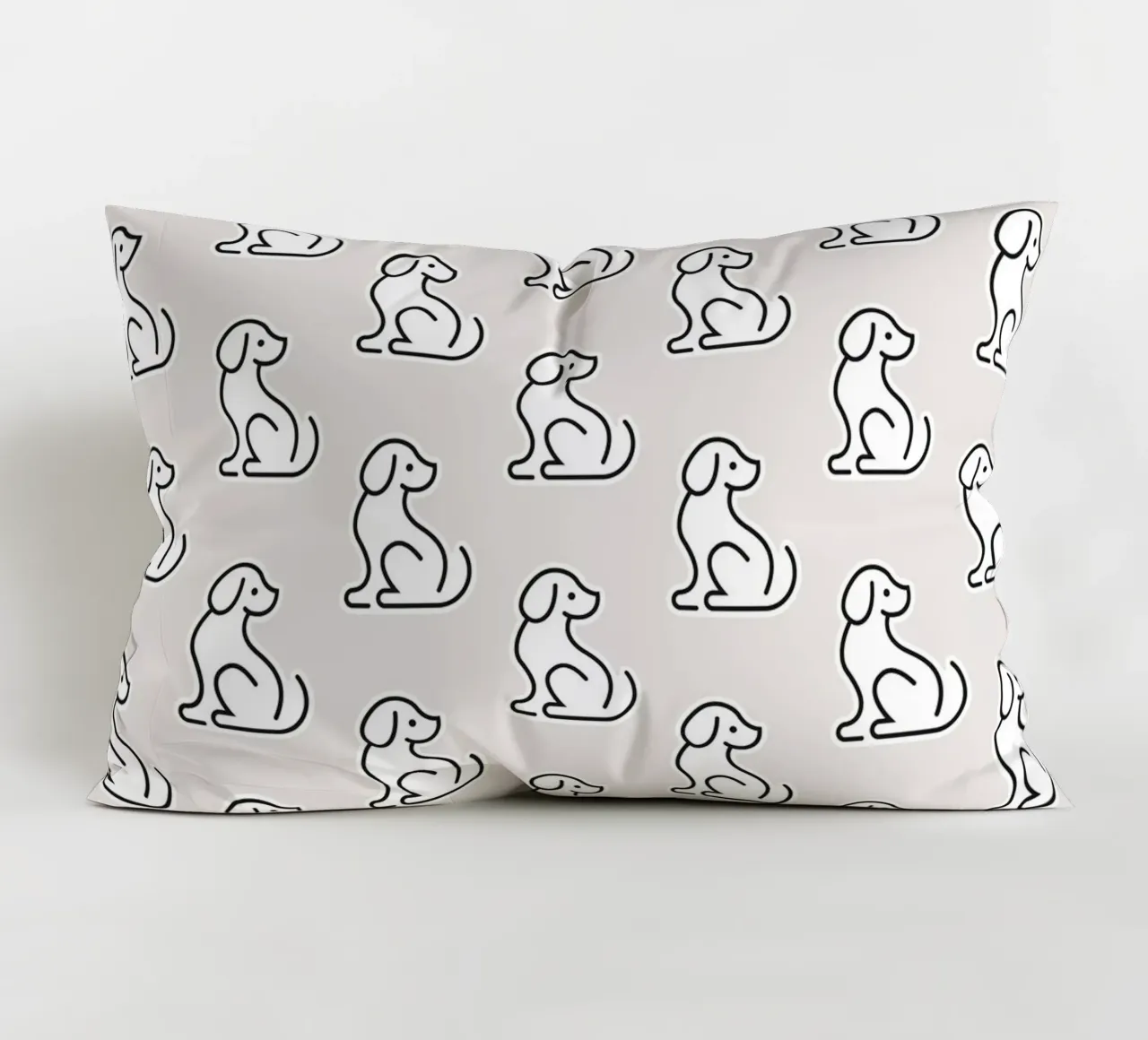 Dog Grey Pattern #1 cuscino da kathrinmay