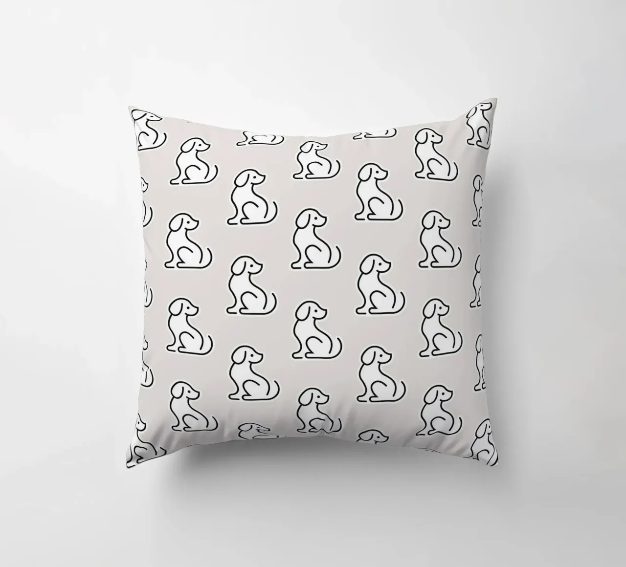 Dog Grey Pattern #1 cuscino da kathrinmay