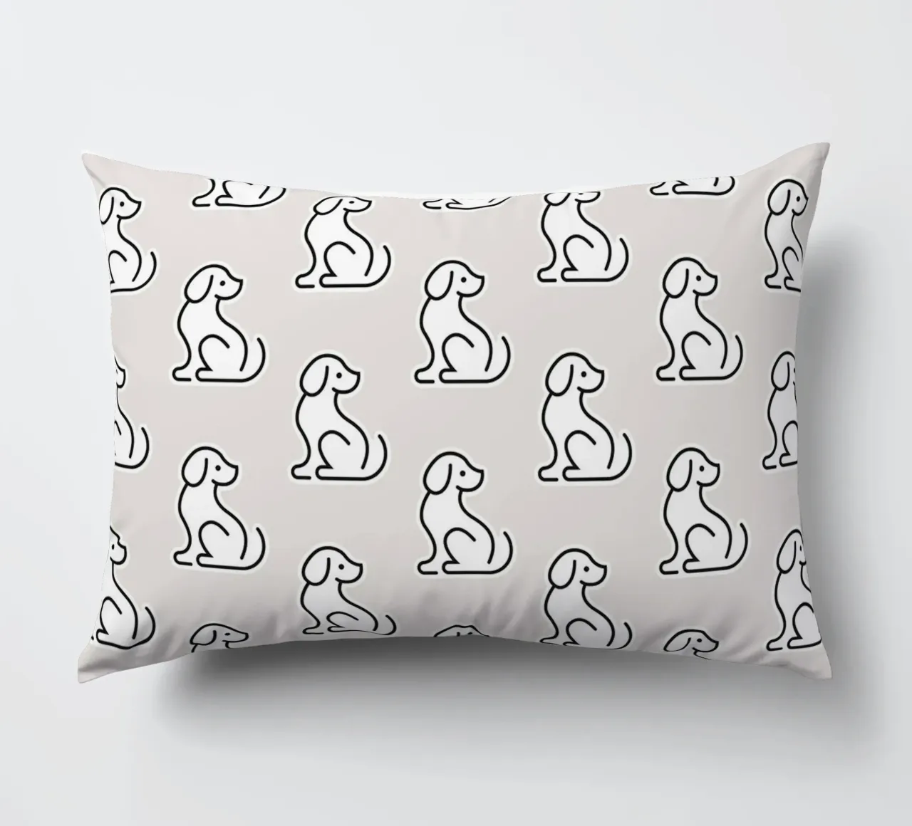 Dog Grey Pattern #1 cuscino da kathrinmay