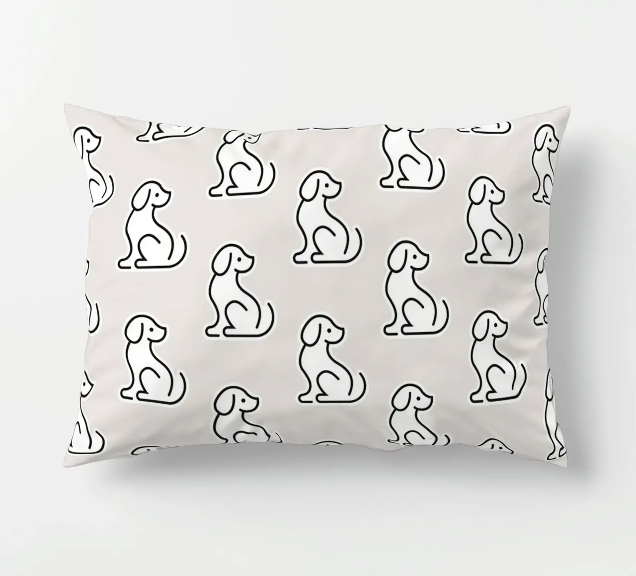Dog Grey Pattern #1 cuscino da kathrinmay