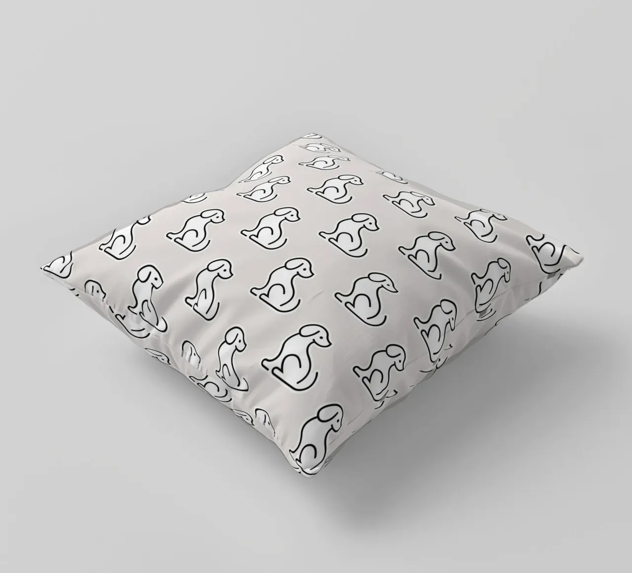 Dog Grey Pattern #1 cuscino da kathrinmay
