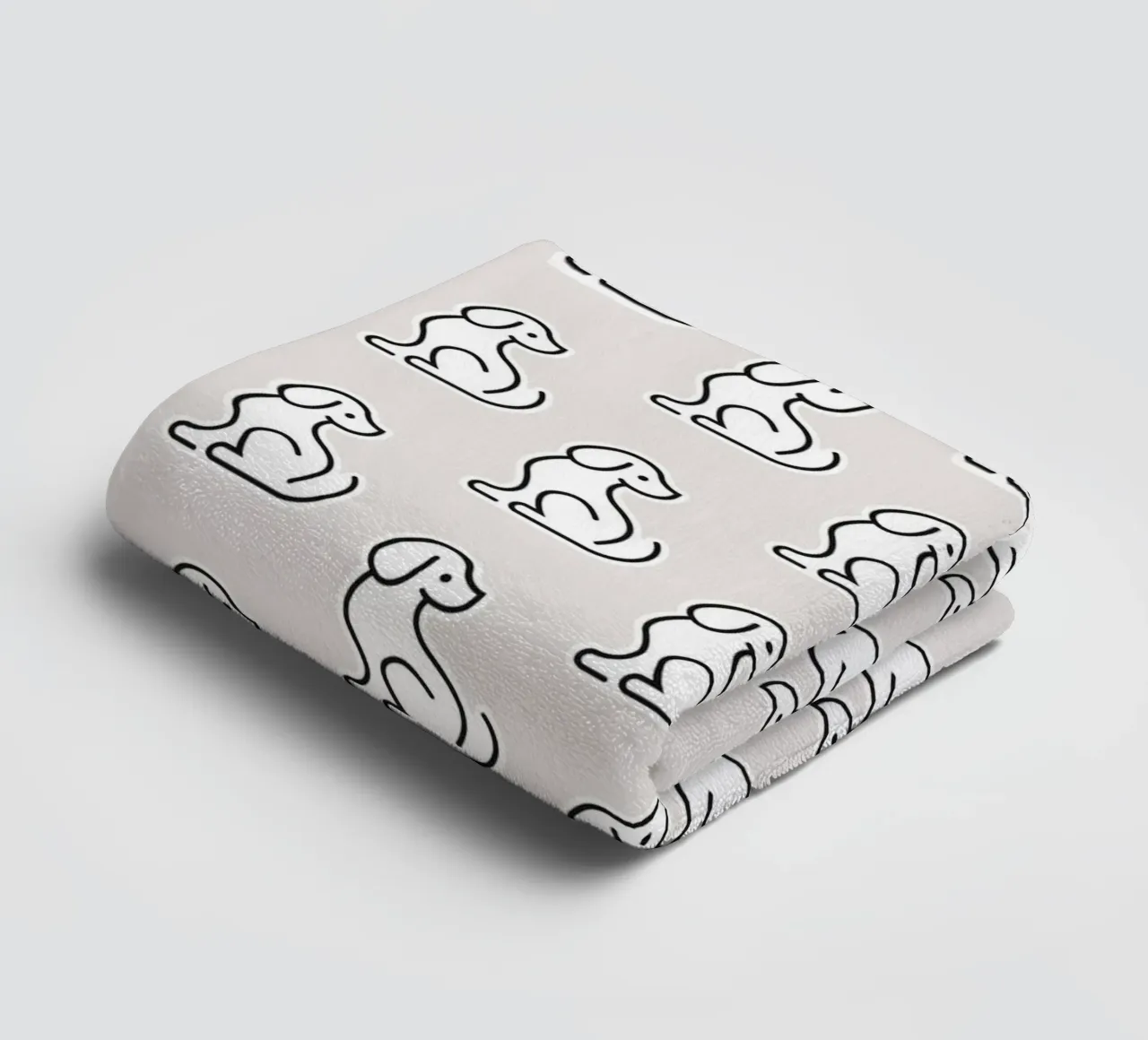 Dog Grey Pattern #1 asciugamano da bagno da kathrinmay