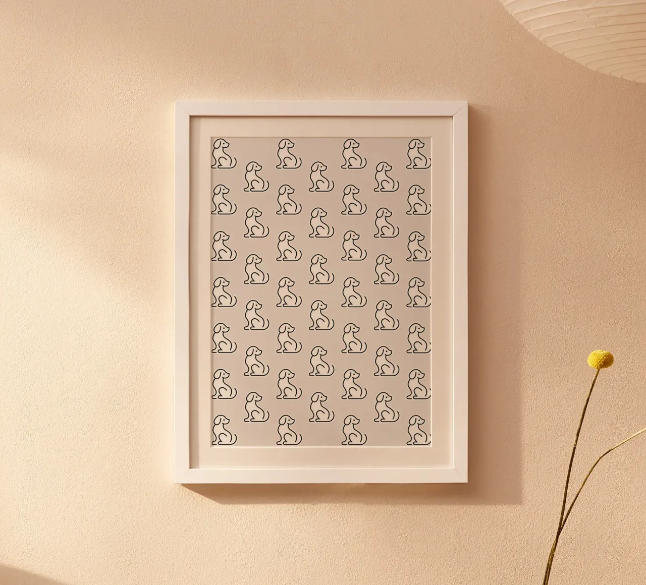 Dog Grey Pattern #1 poster da kathrinmay