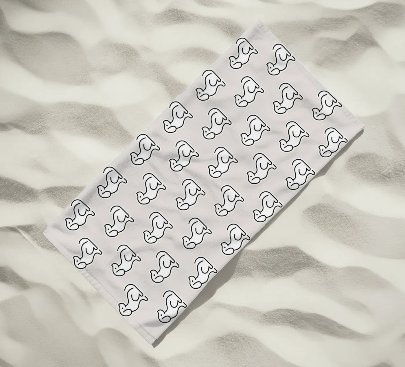 Dog Grey Pattern #1 telo mare da kathrinmay