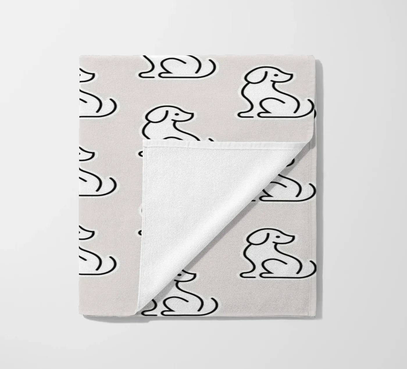 Dog Grey Pattern #1 telo mare da kathrinmay