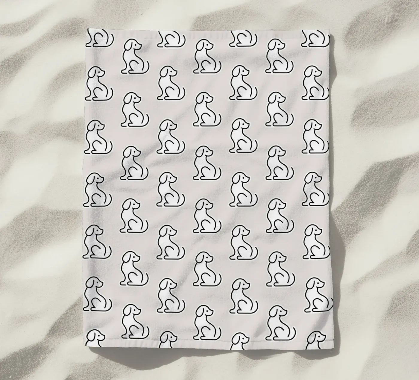 Dog Grey Pattern #1 telo mare da kathrinmay