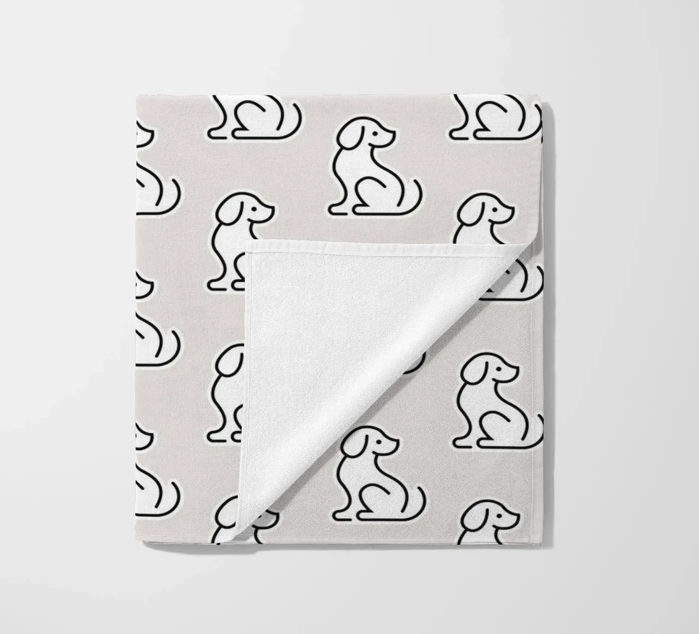 Dog Grey Pattern #1 telo mare da kathrinmay