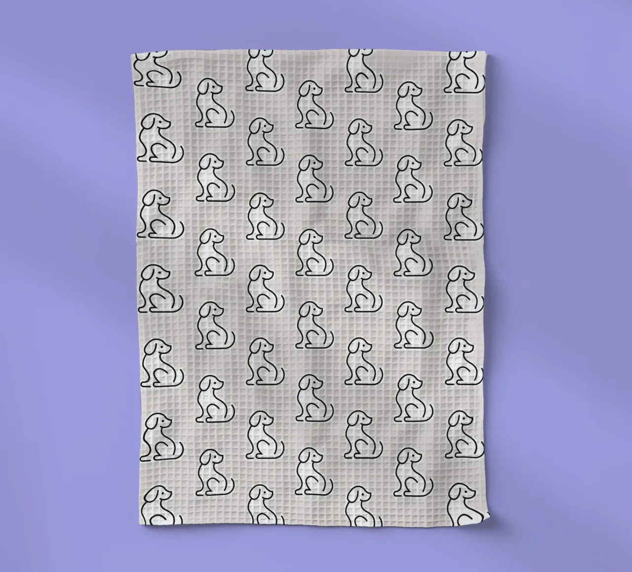 Dog Grey Pattern #1 canovaccio da cucina da kathrinmay