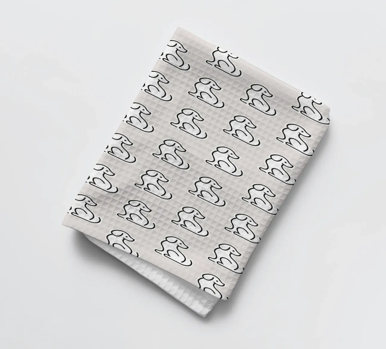 Dog Grey Pattern #1 canovaccio da cucina da kathrinmay