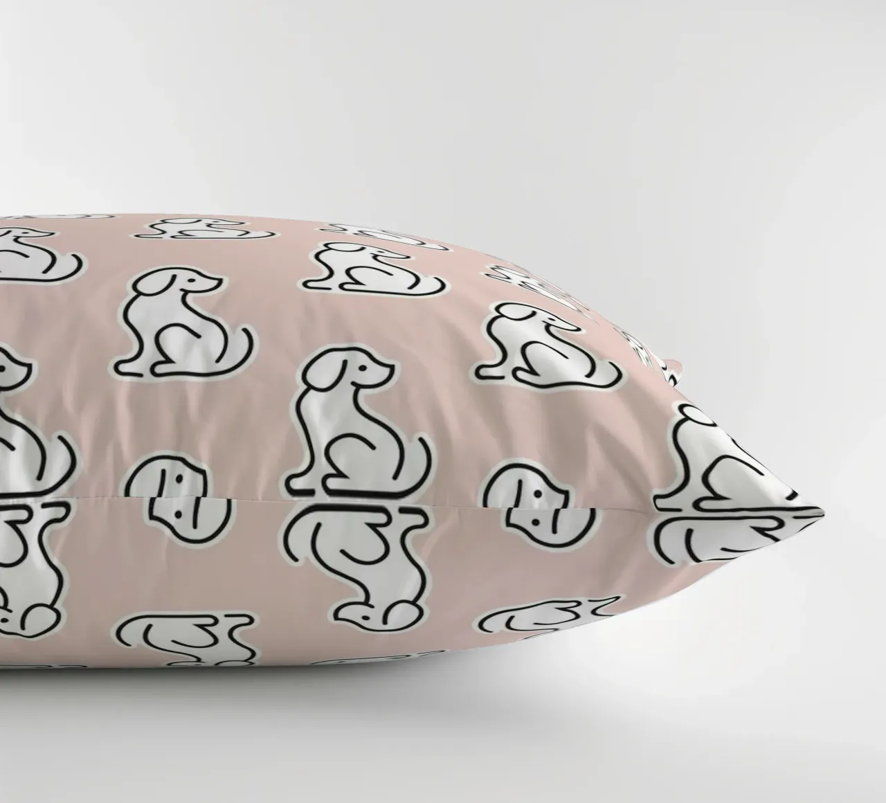 Dog Peachy Pattern #1 cuscino da kathrinmay