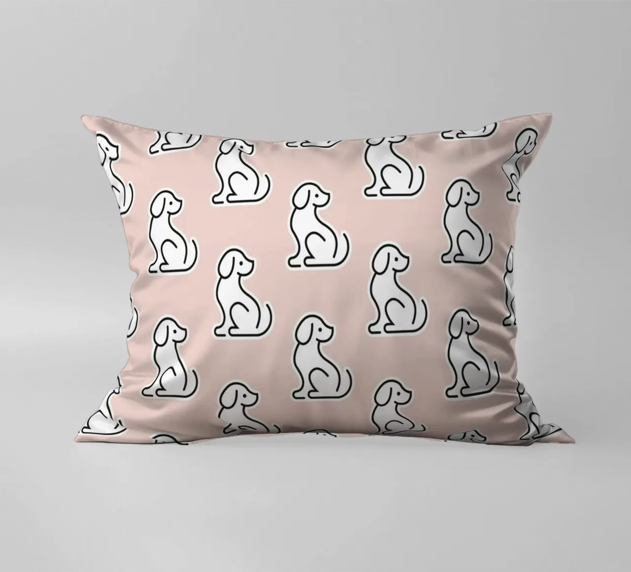 Dog Peachy Pattern #1 cuscino da kathrinmay