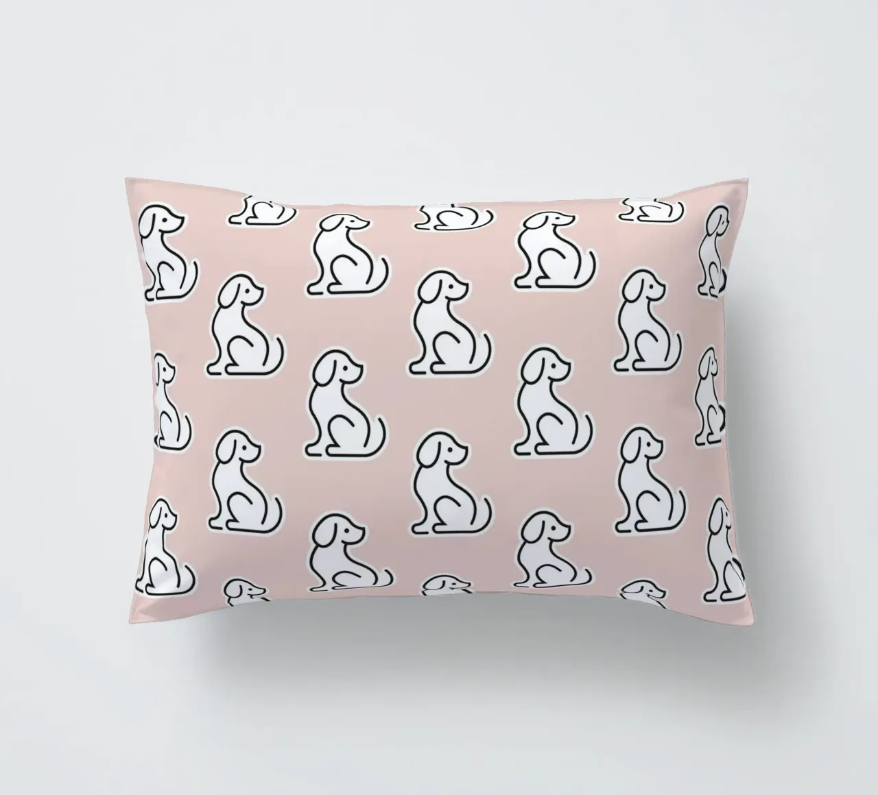 Dog Peachy Pattern #1 cuscino da kathrinmay