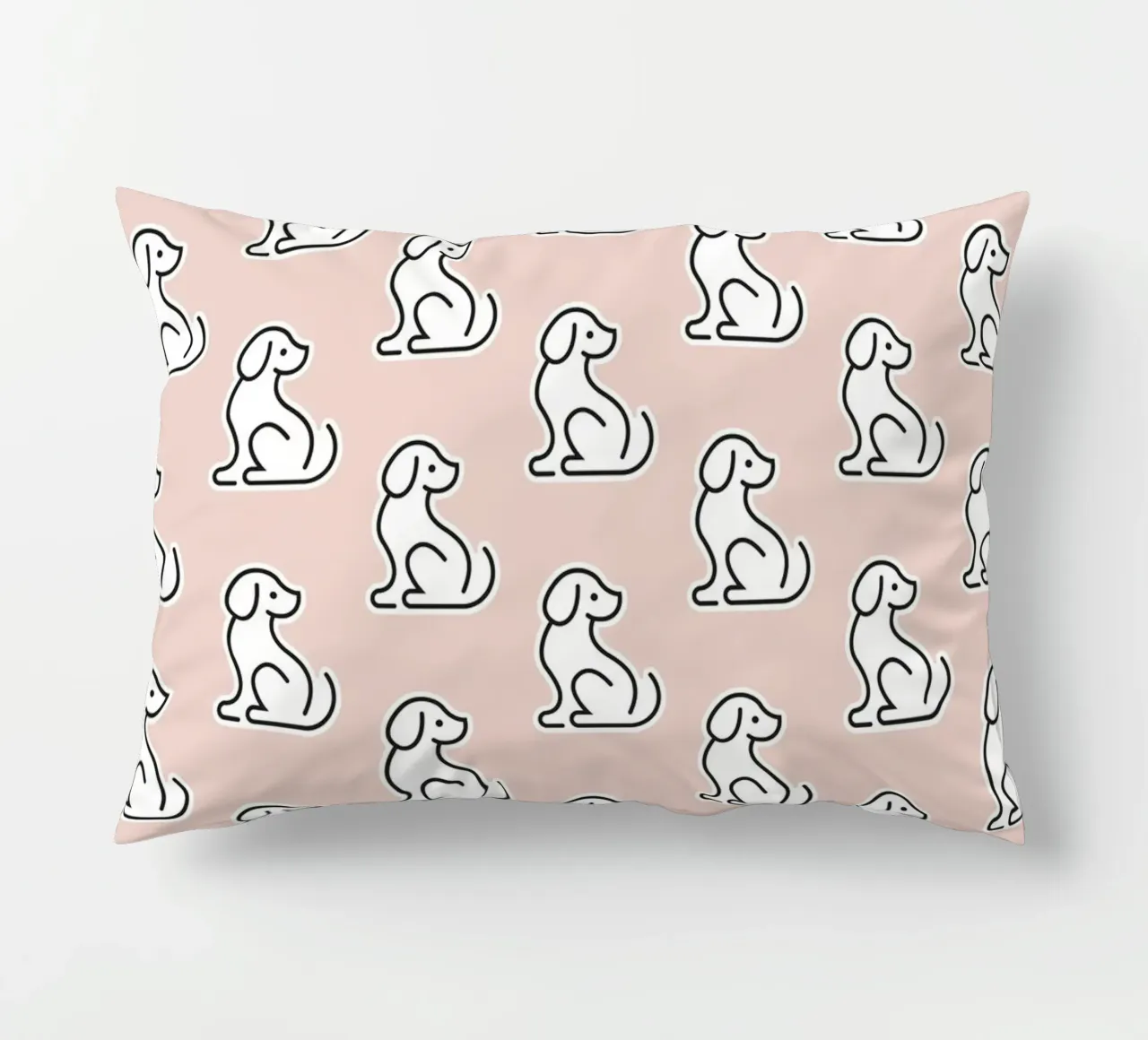 Dog Peachy Pattern #1 cuscino da kathrinmay