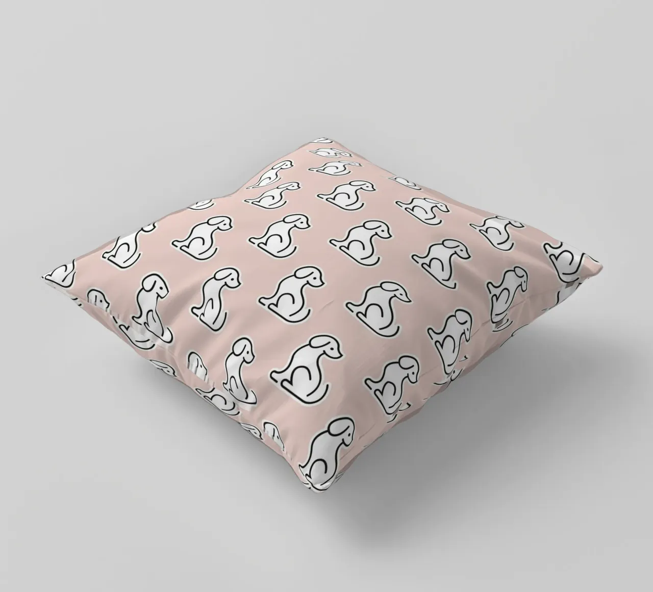 Dog Peachy Pattern #1 cuscino da kathrinmay