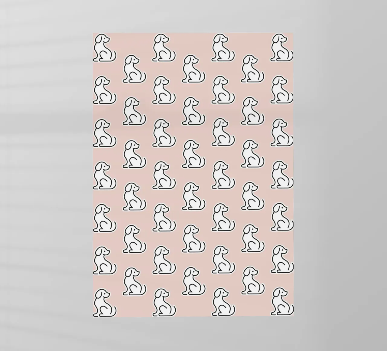 Dog Peachy Pattern #1 pellicola backlit da kathrinmay