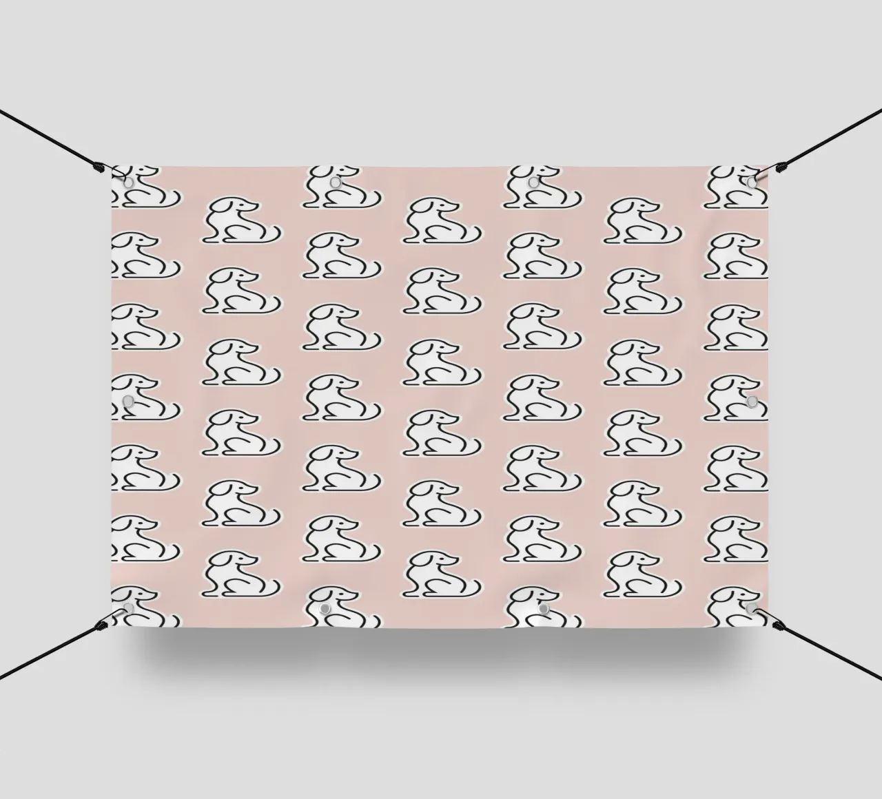 Dog Peachy Pattern #1 telo in pvc da kathrinmay