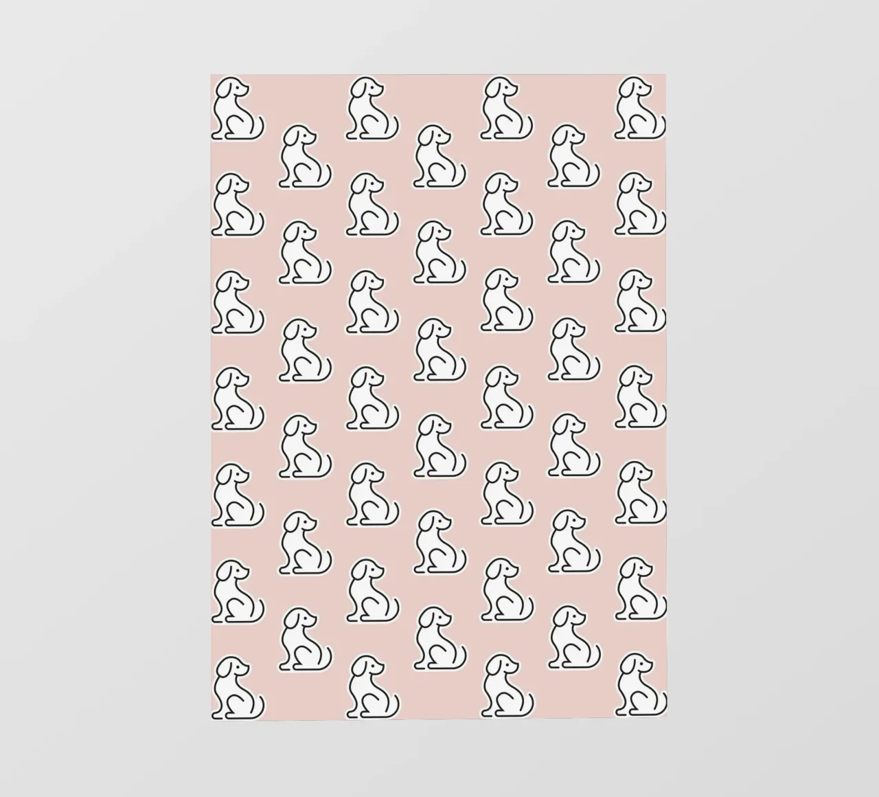 Dog Peachy Pattern #1 telo in pvc da kathrinmay
