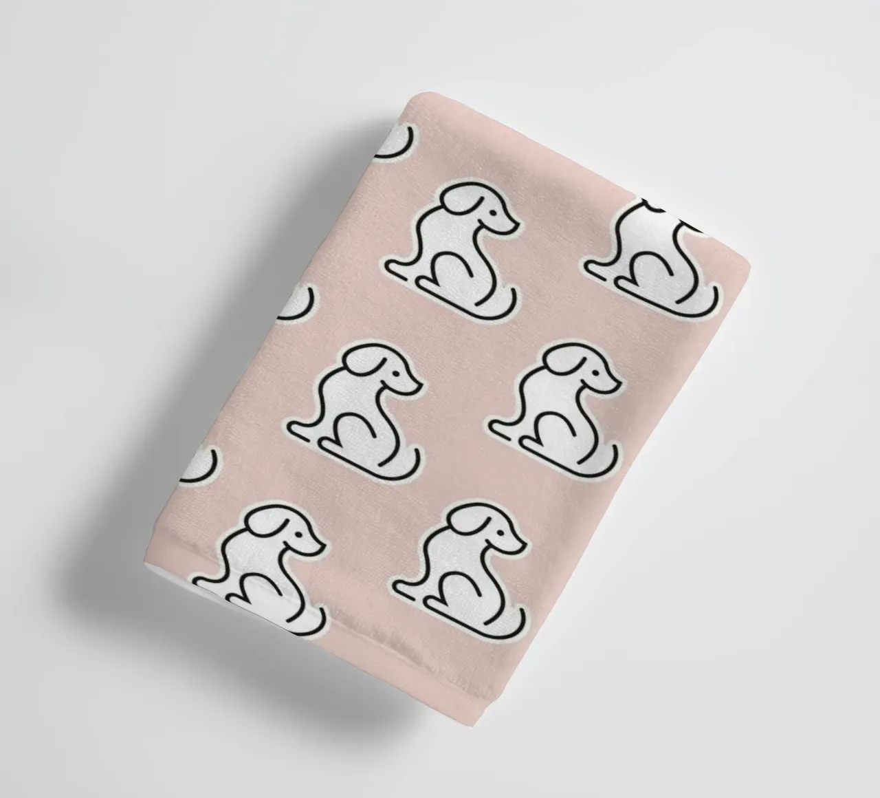 Dog Peachy Pattern #1 asciugamano da bagno da kathrinmay