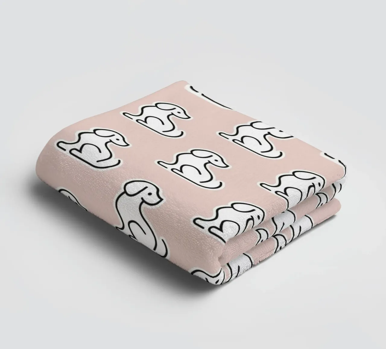 Dog Peachy Pattern #1 asciugamano da bagno da kathrinmay