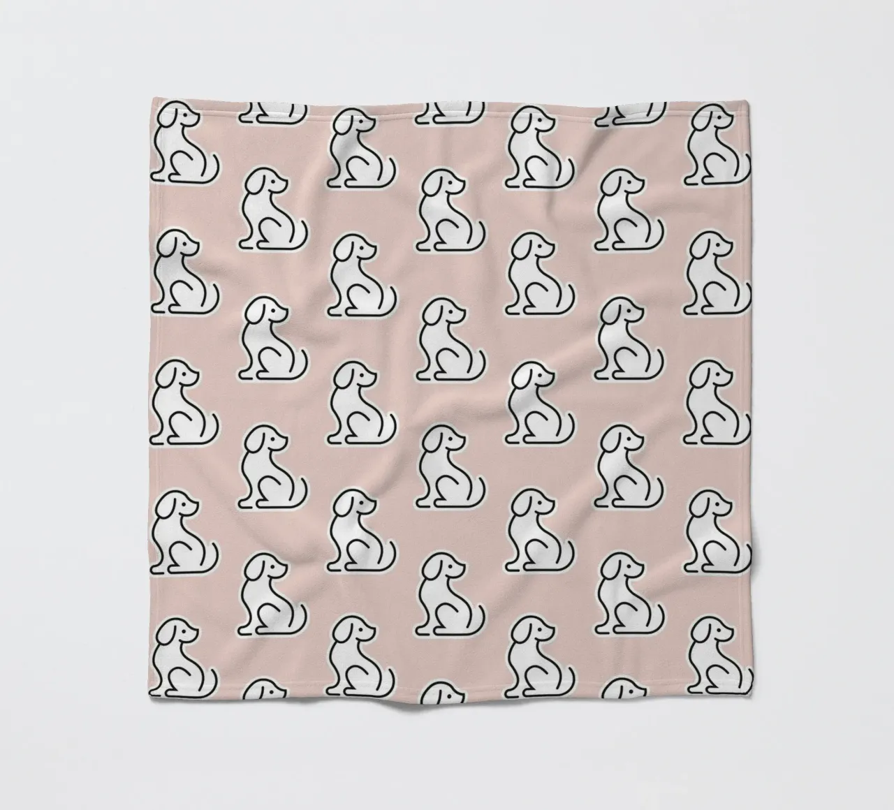 Dog Peachy Pattern #1 coperta in pile da kathrinmay