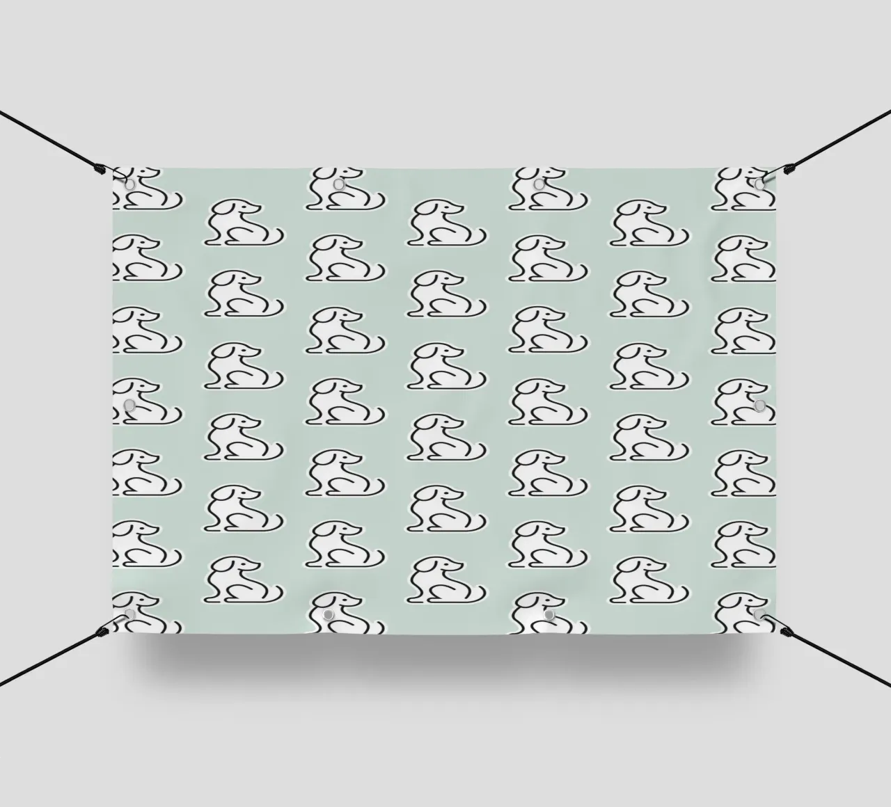 Dog Mint Pattern #1 telo in pvc da kathrinmay