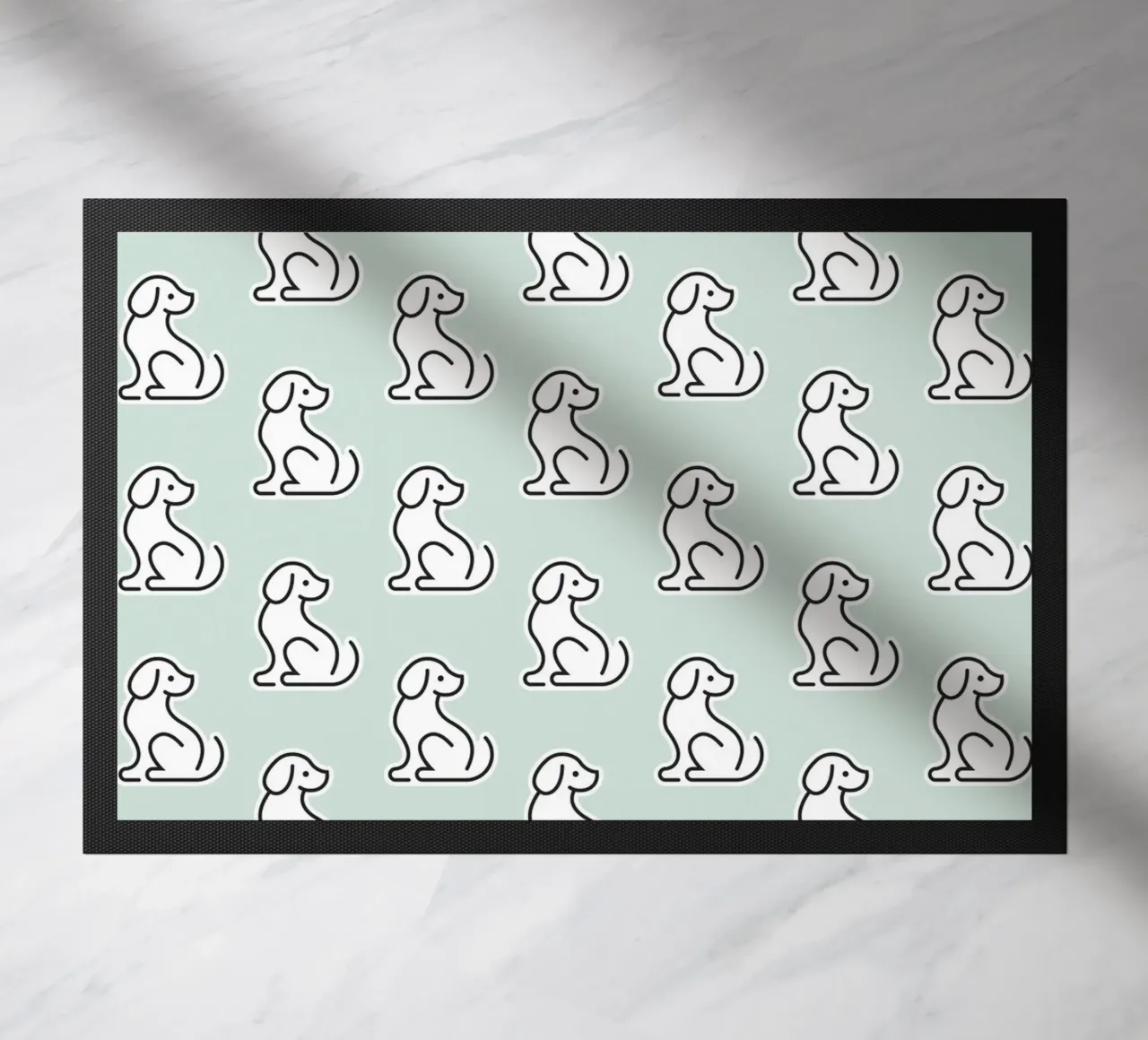 Dog Mint Pattern #1 deurmat van kathrinmay