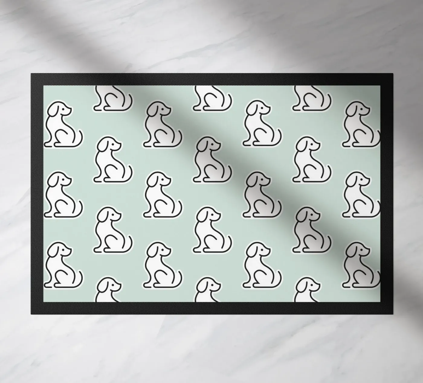 Dog Mint Pattern #1 Fußmatte von kathrinmay