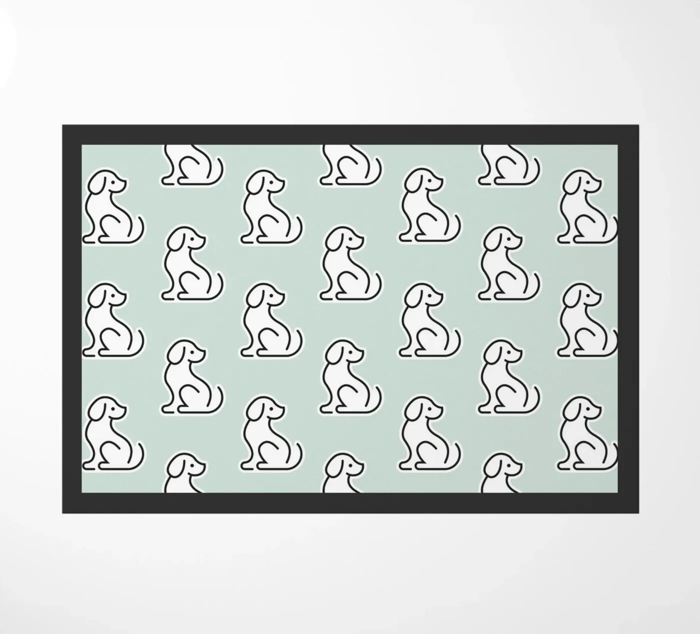 Dog Mint Pattern #1 Fußmatte von kathrinmay
