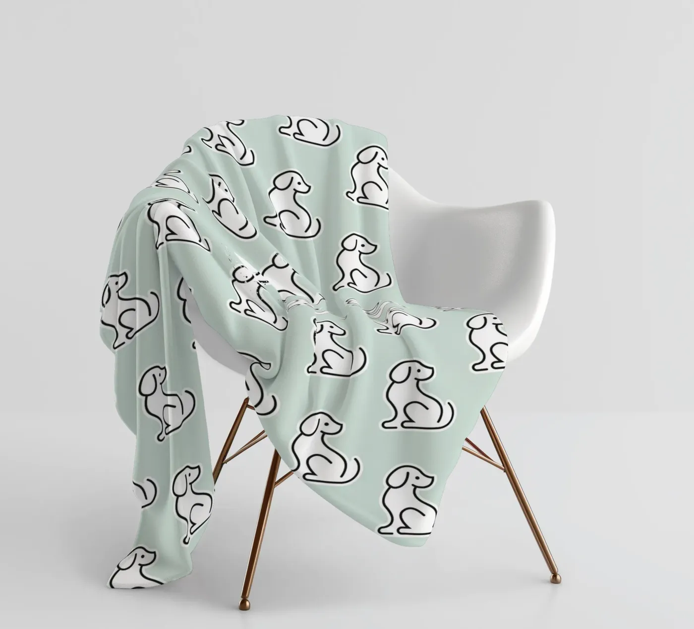 Dog Mint Pattern #1 Fleecedecke von kathrinmay