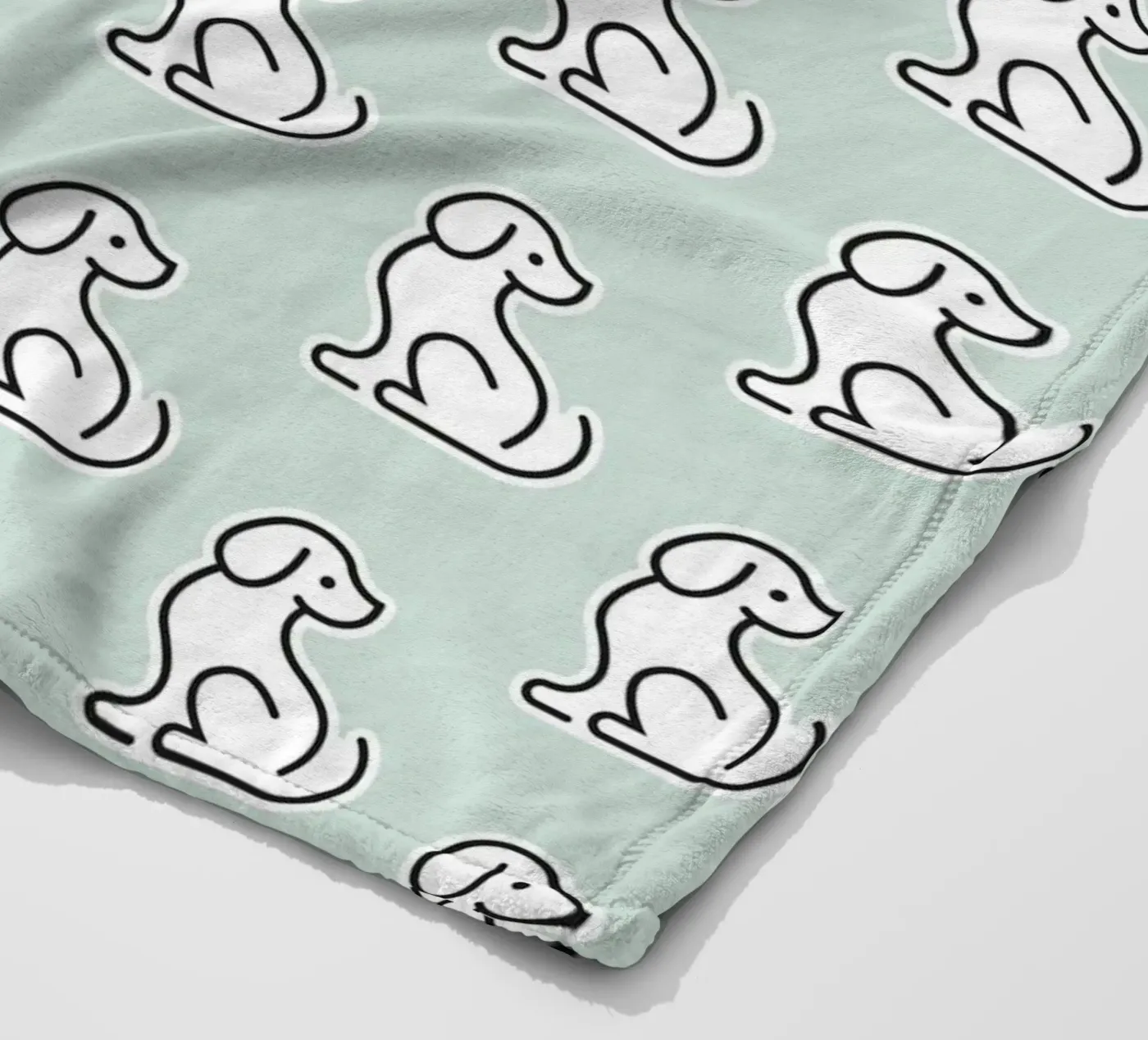 Dog Mint Pattern #1 Fleecedecke von kathrinmay