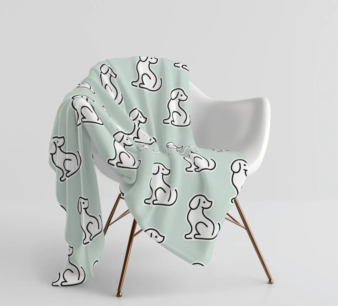 Dog Mint Pattern #1 Fleecedecke von kathrinmay