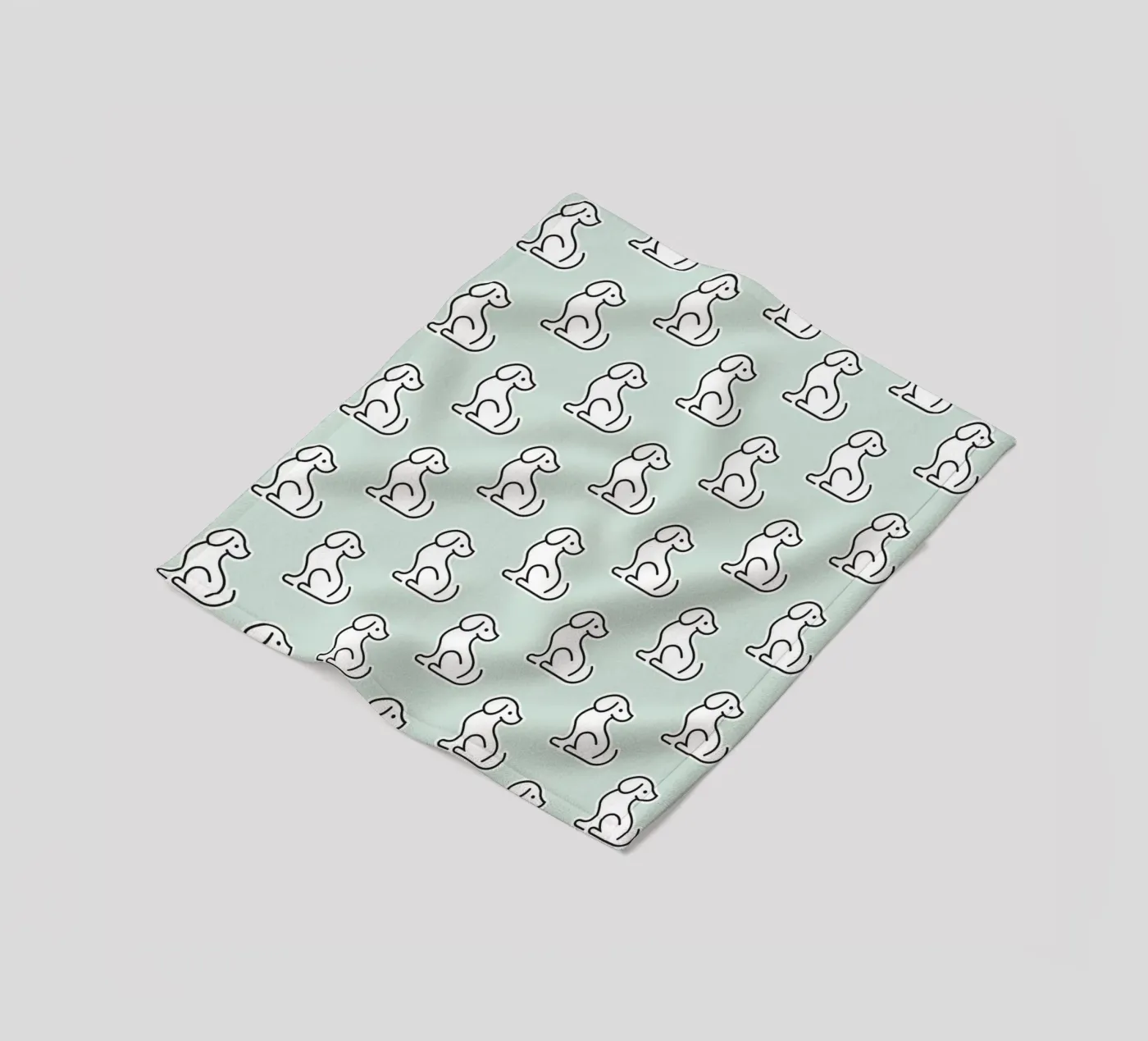 Dog Mint Pattern #1 Fleecedecke von kathrinmay
