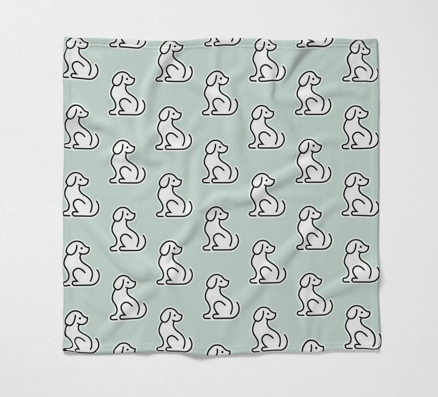 Dog Mint Pattern #1 Fleecedecke von kathrinmay