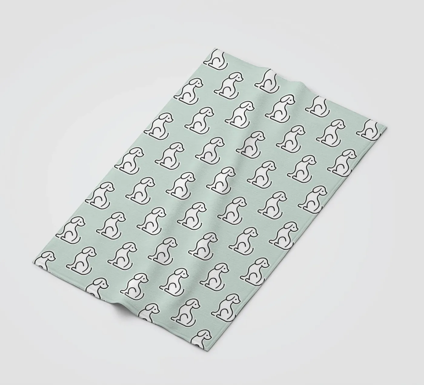 Dog Mint Pattern #1 Fleecedecke von kathrinmay
