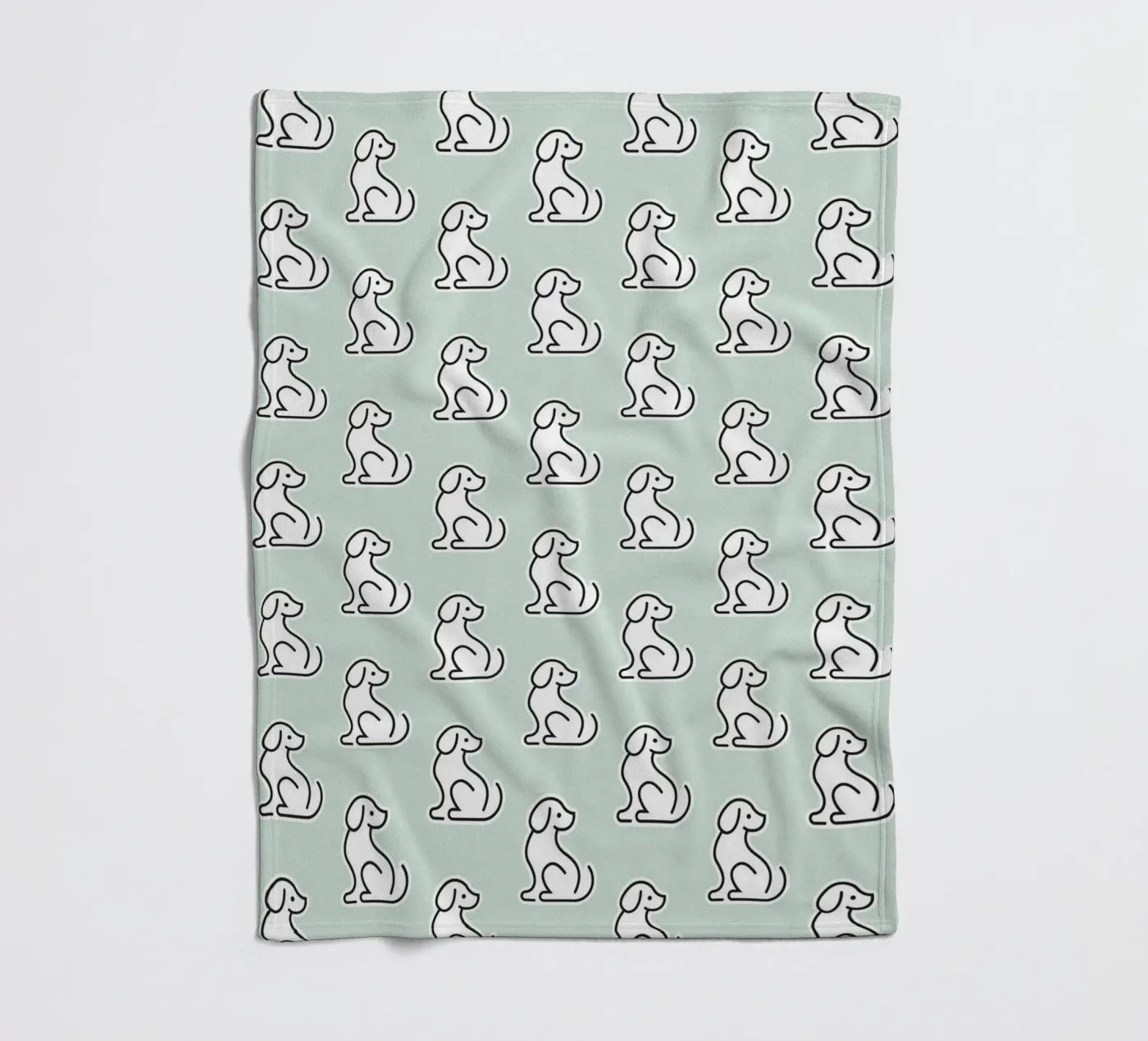 Dog Mint Pattern #1 Fleecedecke von kathrinmay