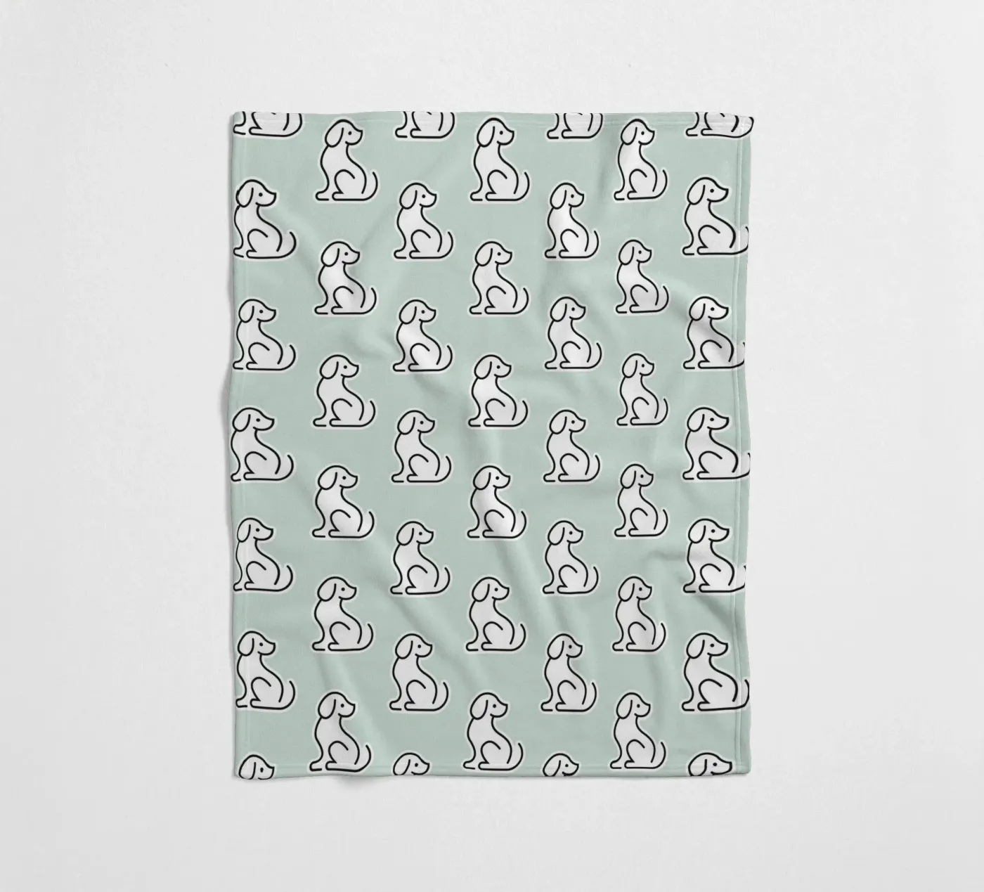 Dog Mint Pattern #1 Fleecedecke von kathrinmay