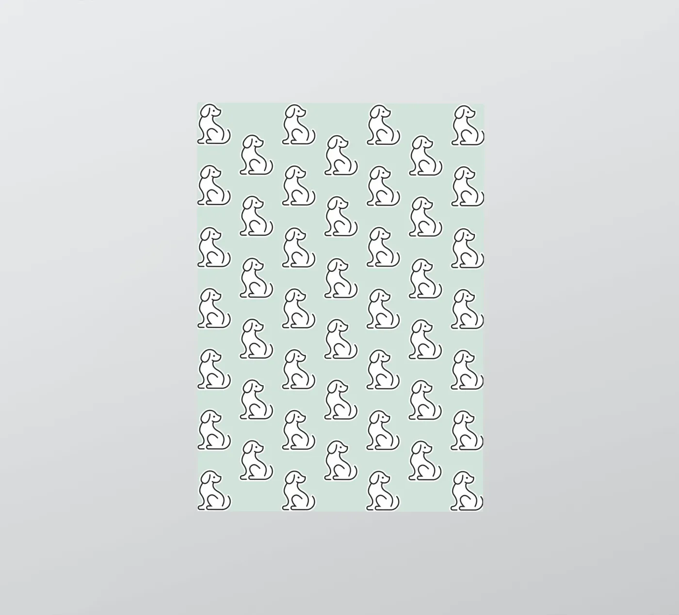 Dog Mint Pattern #1 sticker by kathrinmay
