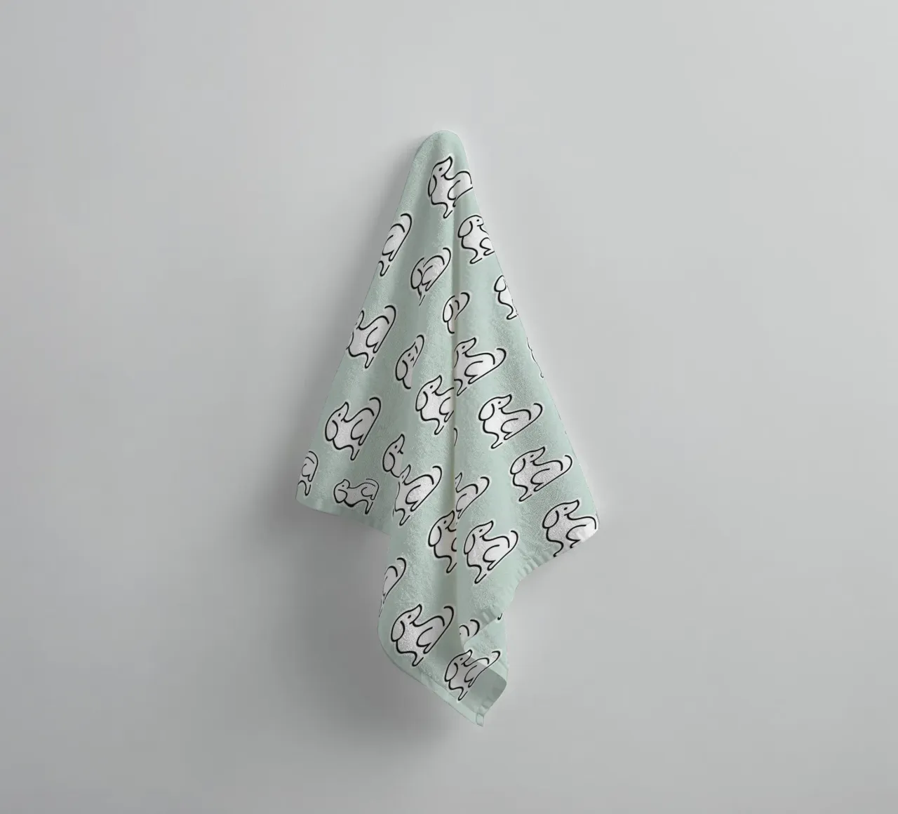 Dog Mint Pattern #1 asciugamano da bagno da kathrinmay
