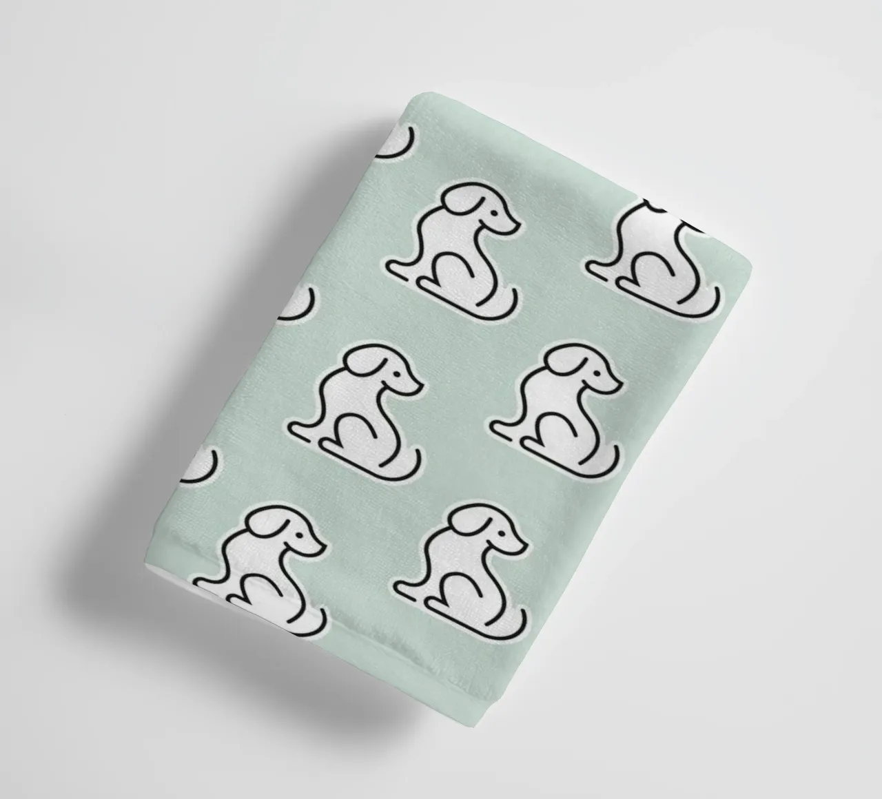 Dog Mint Pattern #1 asciugamano da bagno da kathrinmay